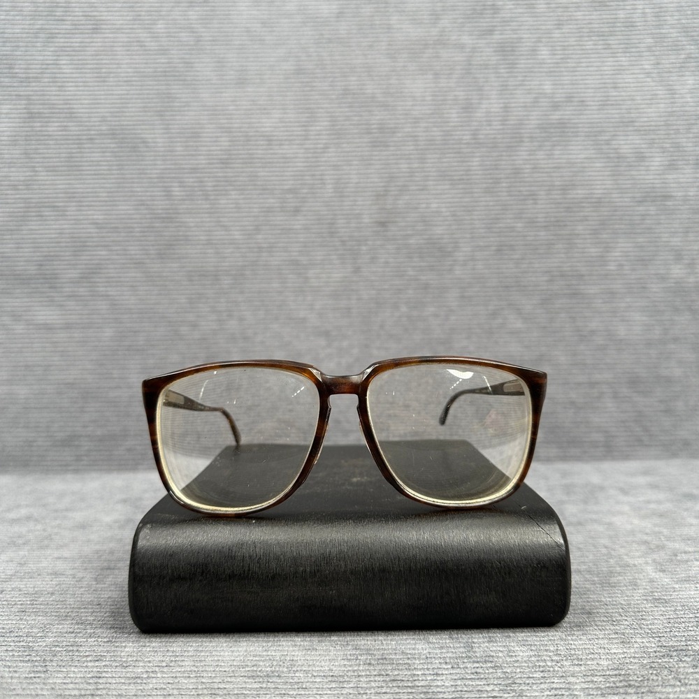 Vintage Nelson Tortoise Square Y2K Eyeglass Frames 56-20 145mm Mens Brown